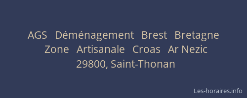AGS   D&eacute;m&eacute;nagement   Brest   Bretagne