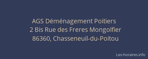 AGS D&eacute;m&eacute;nagement Poitiers