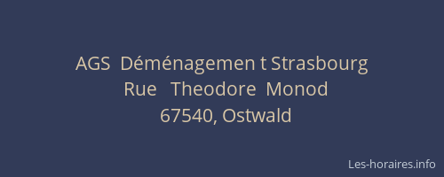 AGS  Déménagemen t Strasbourg