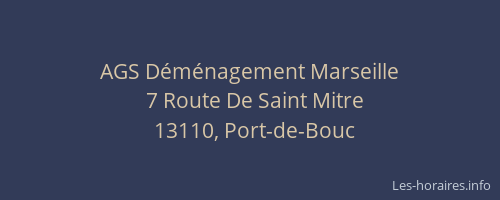 AGS Déménagement Marseille