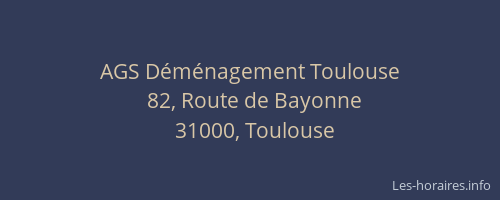 AGS Déménagement Toulouse