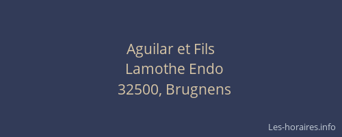 Aguilar et Fils