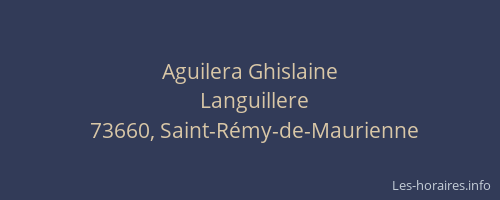 Aguilera Ghislaine
