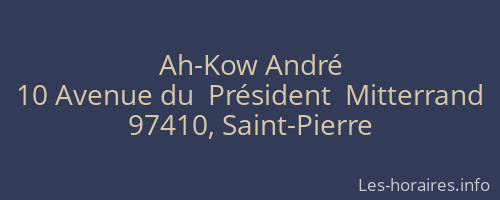 Ah-Kow André