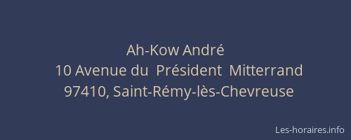 Ah-Kow André