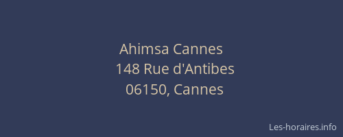 Ahimsa Cannes