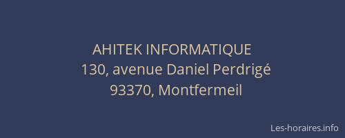 AHITEK INFORMATIQUE