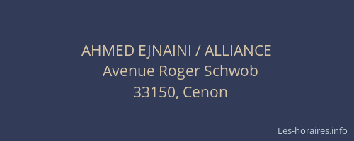 AHMED EJNAINI / ALLIANCE