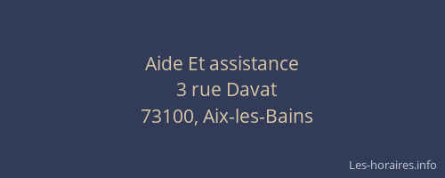Aide Et assistance