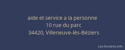 aide et service a la personne