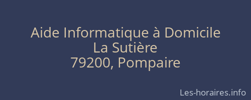 Aide Informatique à Domicile
