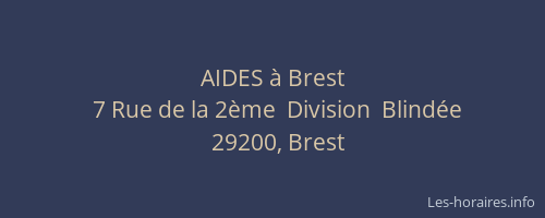 AIDES à Brest