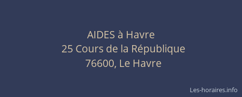 AIDES à Havre