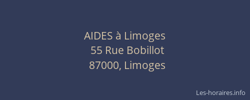 AIDES à Limoges