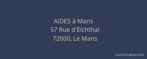 AIDES à Mans