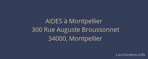 AIDES à Montpellier
