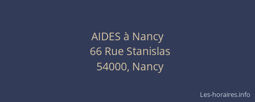 AIDES à Nancy