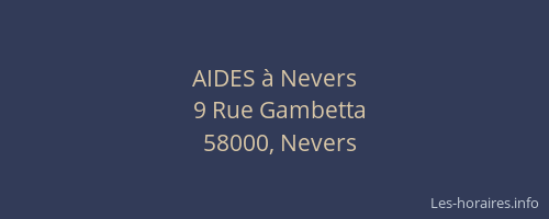 AIDES à Nevers