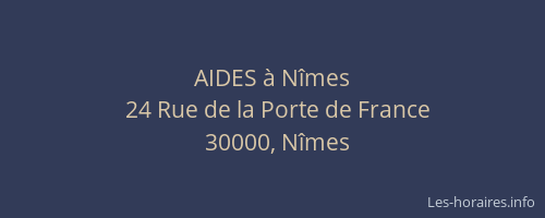 AIDES à Nîmes