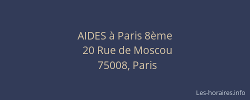 AIDES à Paris 8ème