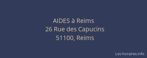AIDES à Reims