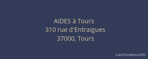 AIDES à Tours