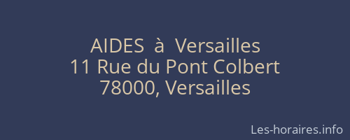 AIDES  à  Versailles