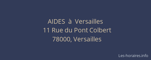 AIDES  à  Versailles