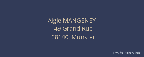 Aigle MANGENEY