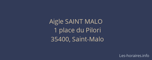 Aigle SAINT MALO