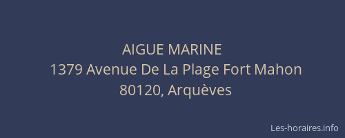 AIGUE MARINE