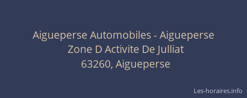 Aigueperse Automobiles - Aigueperse