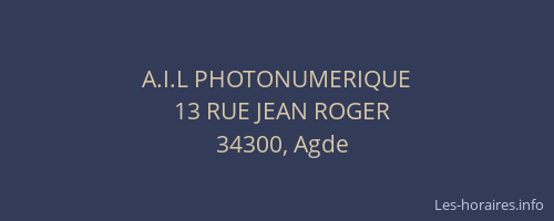 A.I.L PHOTONUMERIQUE
