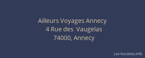 Ailleurs Voyages Annecy