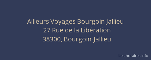 Ailleurs Voyages Bourgoin Jallieu