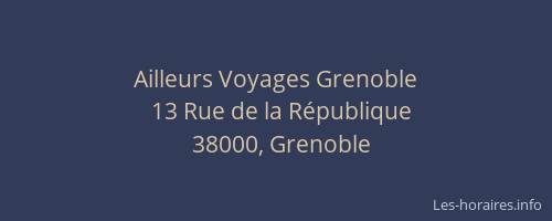 Ailleurs Voyages Grenoble