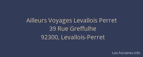 Ailleurs Voyages Levallois Perret