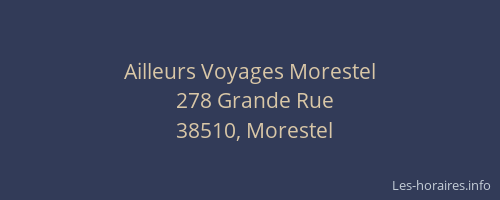 Ailleurs Voyages Morestel