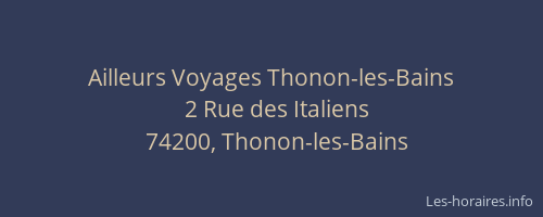 Ailleurs Voyages Thonon-les-Bains