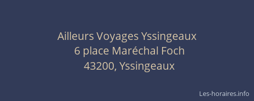Ailleurs Voyages Yssingeaux