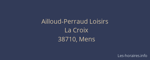 Ailloud-Perraud Loisirs