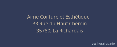 Aime Coiffure et Esthétique