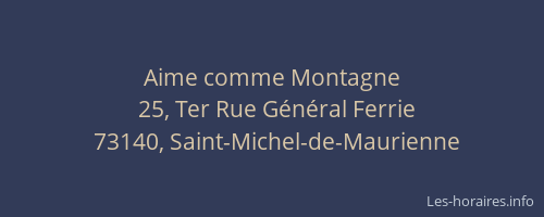 Aime comme Montagne