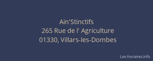 Ain'Stinctifs
