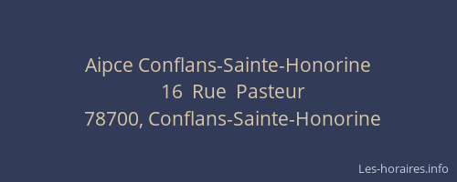 Aipce Conflans-Sainte-Honorine