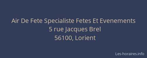 Air De Fete Specialiste Fetes Et Evenements