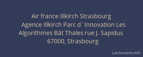 Air france Illkirch Strasbourg