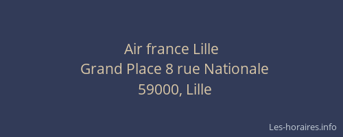 Air france Lille