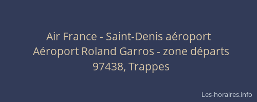 Air France - Saint-Denis aéroport