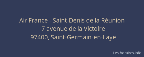 Air France - Saint-Denis de la Réunion